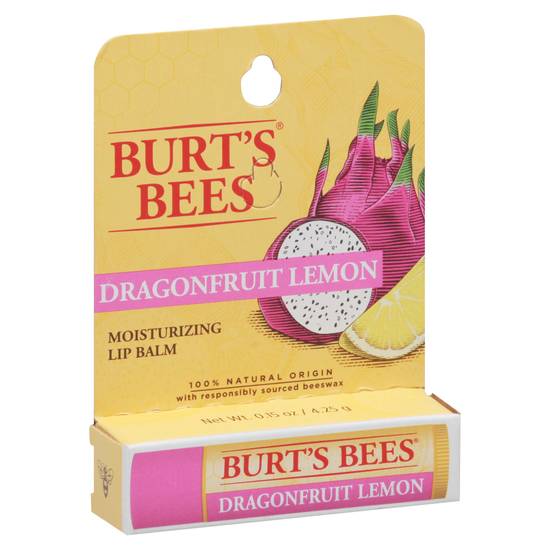 Burt's Bees Dragonfruit Lemon Moisturizing Lip Balm