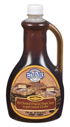 Steeves Natural Original Taste Syrup, Maple (750 ml)