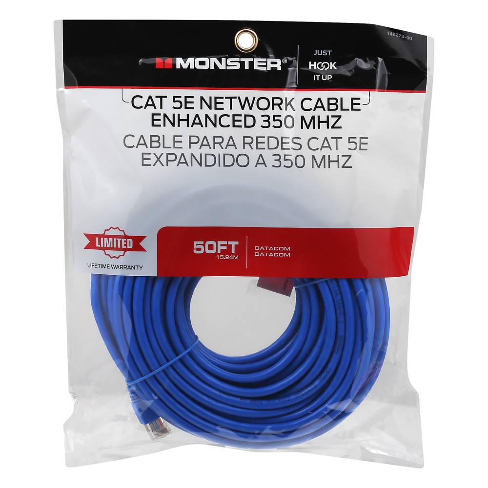 Monster Energy Cat 5e 350 Mhz 50 Feet Enhanced Network Cable