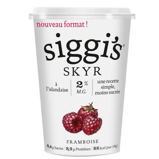 Skyr framboise 2% mg Siggi's 450g