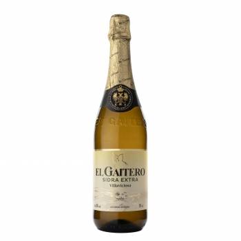 Sidra El Gaitero achampanada extra botella sin gluten 75 cl.