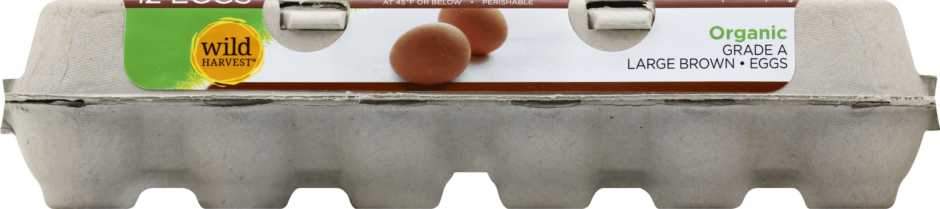 Wild Harvest Organic Grade a Large Brown Eggs (1 lbs, 12 ct)