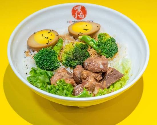 Steamed Rice with Pork Ribs 飘香排骨饭