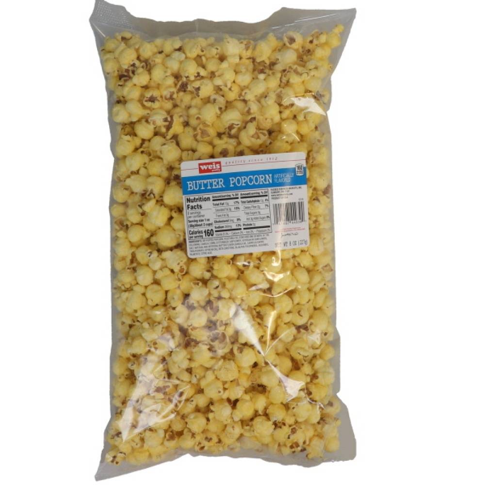 Weis Popcorn, Butter (8 oz)