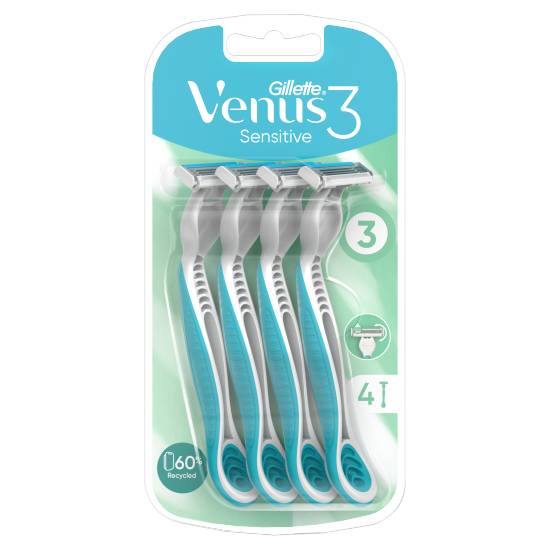 Venus3 Sensitive Women's Disposable Razors - 4 pack