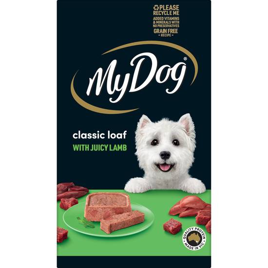 My Dog Classic Loaf With Juicy Lamb 6x100g Wet Dog Food 6 pack