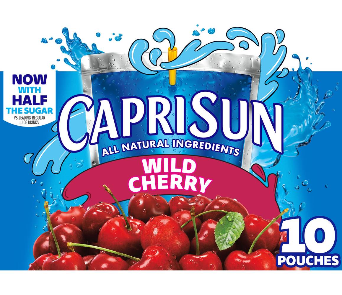Capri Sun Wild Cherry Less Sugar Juice Blend From Concentrate (10 x 6 fl oz)