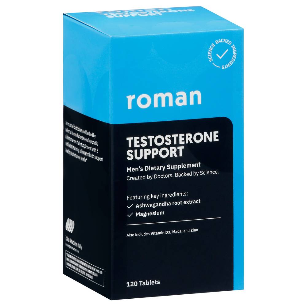 Roman Men Testosterone Support Tablets (4.8 oz)