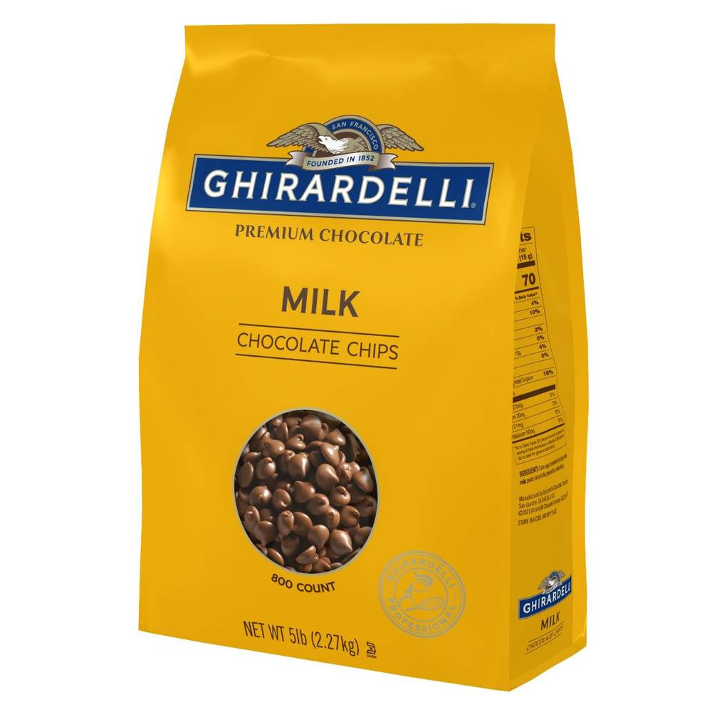 Ghirardelli Chocolate  - Milk Chocolate Chips - 5lb (2 Units per Case)