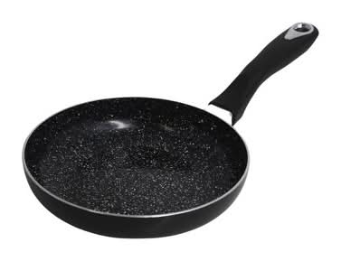 Imusa Nonstick Ceramic Bistro Saute Pan, 8 in, Black