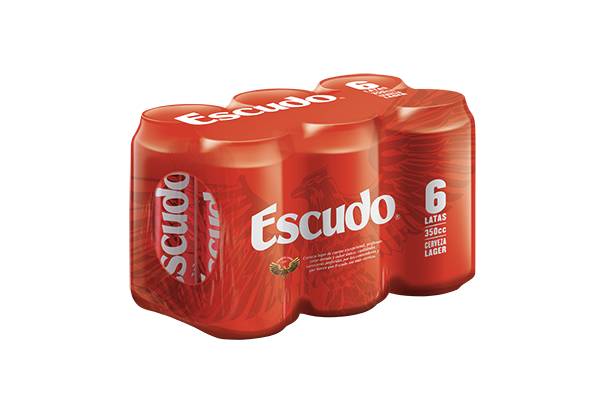 Six pack cerveza Escudo