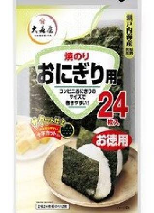 大森屋 飯糰用燒海苔 2切24枚(乾貨)^301320135