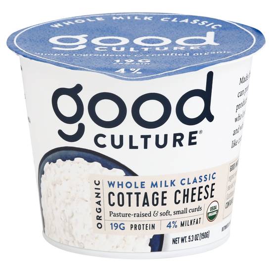 Good Culture Whole Milk Organic Classic Cottage Cheese (5.3 oz)