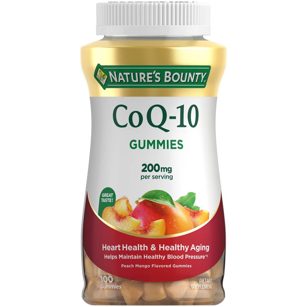 Nature's Bounty Coq10 200mg Gummies Dietary Supplement (peach mango)