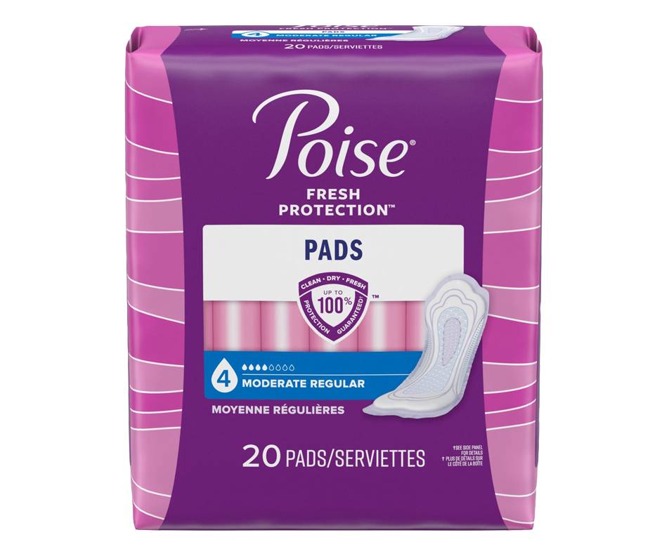 Poise serviettes moyenne régulières (20 unités) (moyenne)