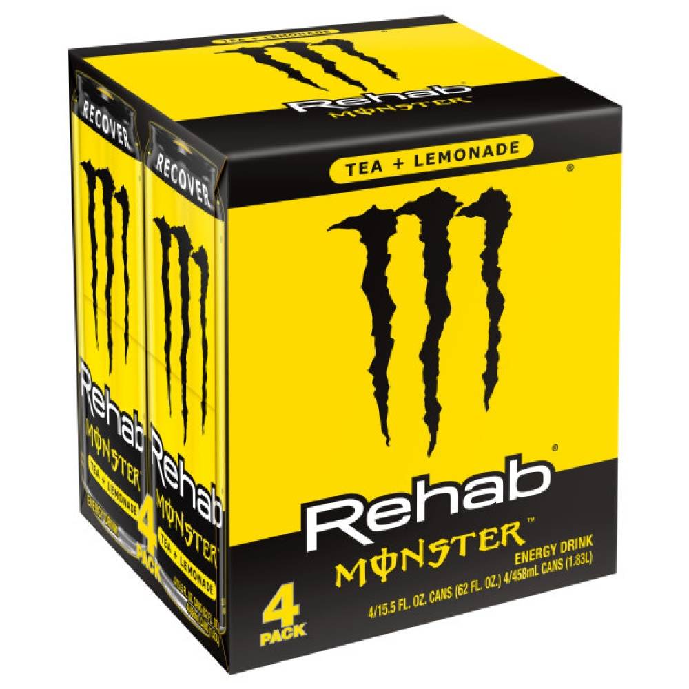 Monster Energy Rehab Energy Drink (4 x 15.5 fl oz)