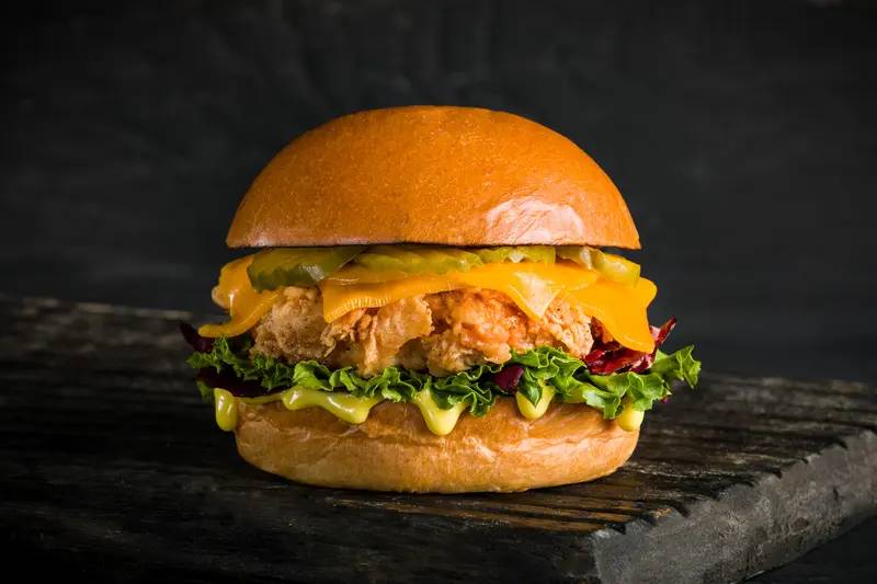 Menu mr chicken burger
