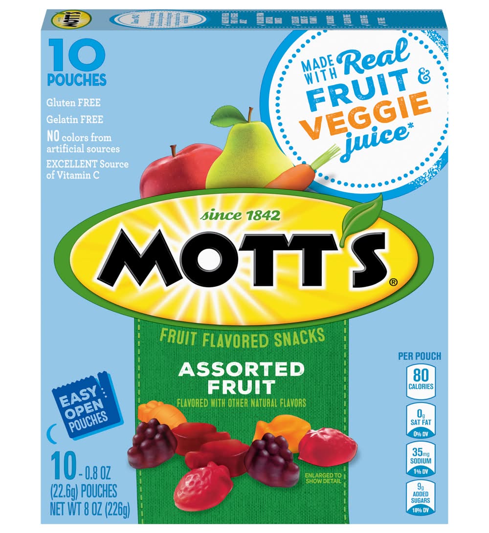 Mott's Fruit Snacks, Assorted (8 oz)