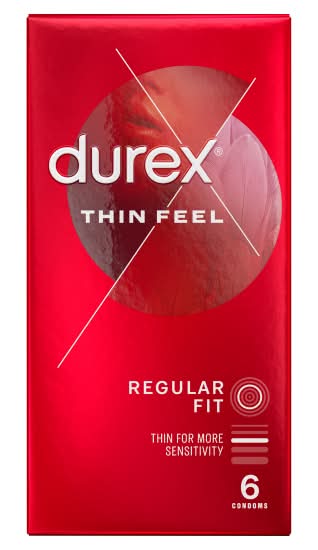 Durex Thin Feel Regular Fit Condoms (6 pack)