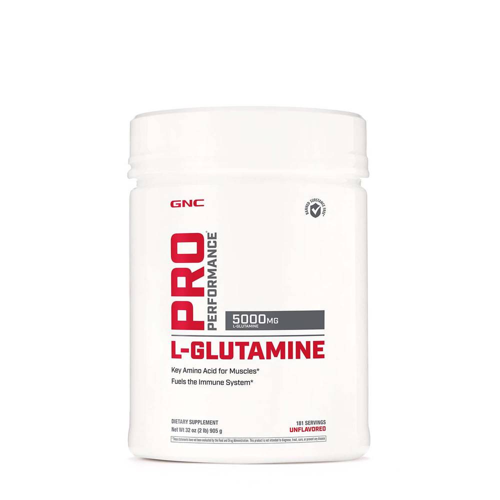 GNC L-Glutamine 5000mg Dietary Supplement (32 oz)