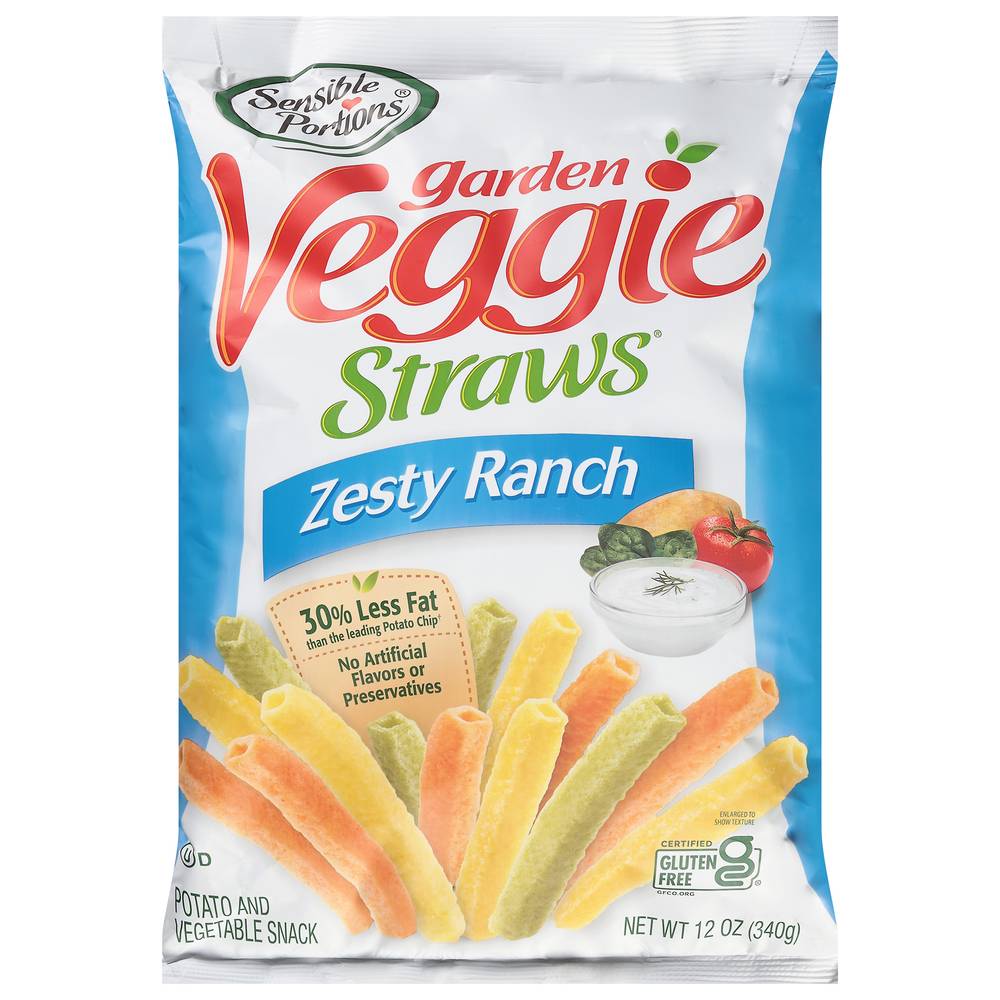 Sensible Portions Garden Veggie Straws Snack (zesty ranch potato-vegetable )