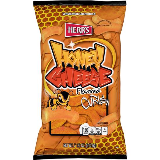 Herr's Honey Cheese Flavored Curls (7.5 oz)