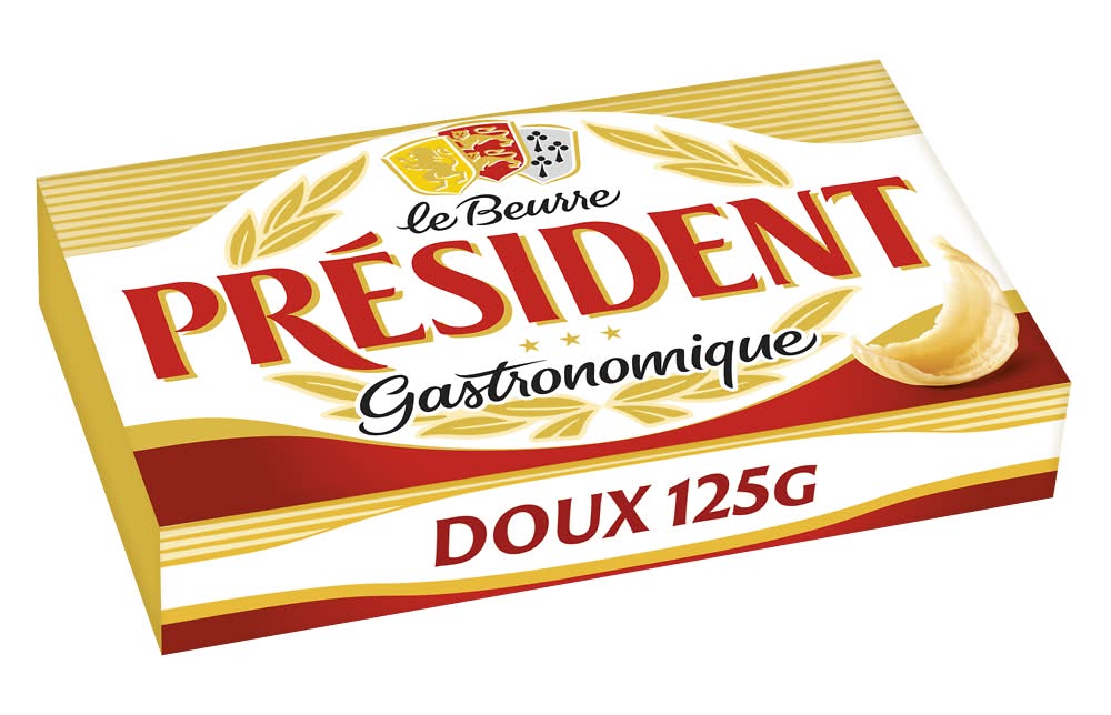 Président - Beurre doux gastronomique (125g)
