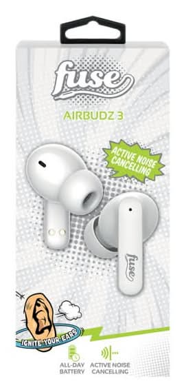 Fuse Airbudz 3 Wireless Earbuds White