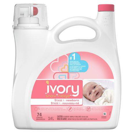 Ivory Snow Neige Stage 1 Newborn Laundry Detergent (3.4 L)