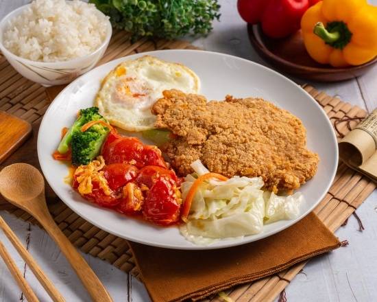無骨雞排飯