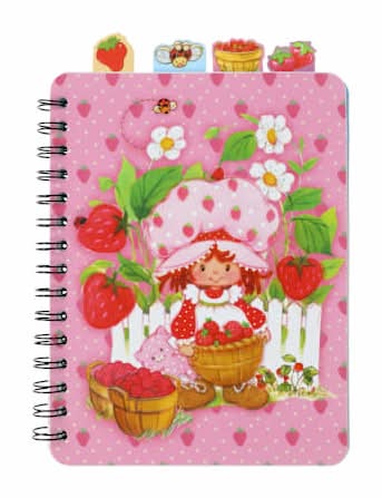 Character 4-Tab Journal Strawberry Shortcake