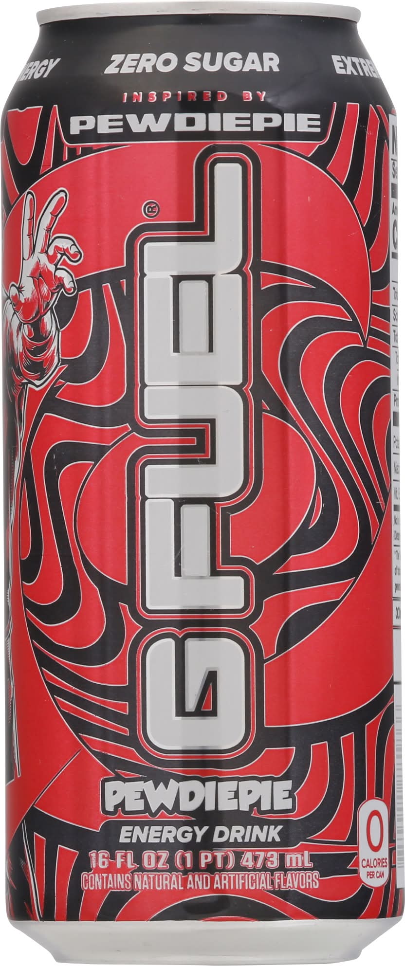 G FUEL Zero Sugar Pewdiepie Energy Drink (16 fl oz)