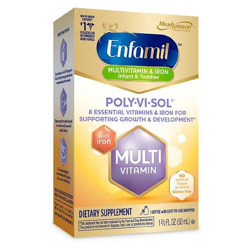 Enfamil Poly-Vi-Sol with Iron Multivitamin Supplement Drops - 1.66 fl oz