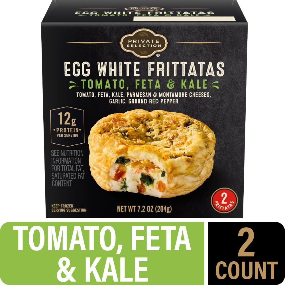 Private Selection Egg White Frittatas, Tomato Feta-Kale (7.2 oz)