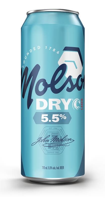 Molson Dry Lager Beer (710 ml)