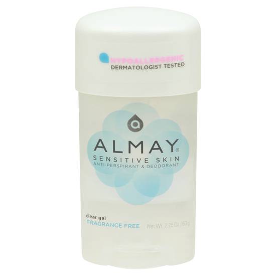 Almay Anti-Perspirant & Deodorant Fragrance Free Clear Gel (2.25 oz)