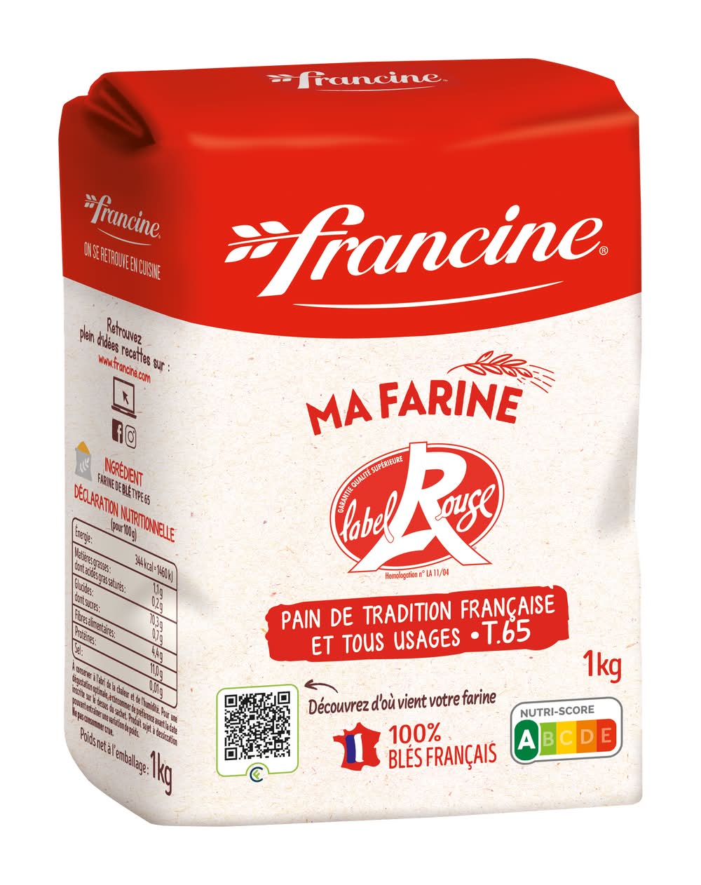 Francine - Farine de blé t45 (1kg)