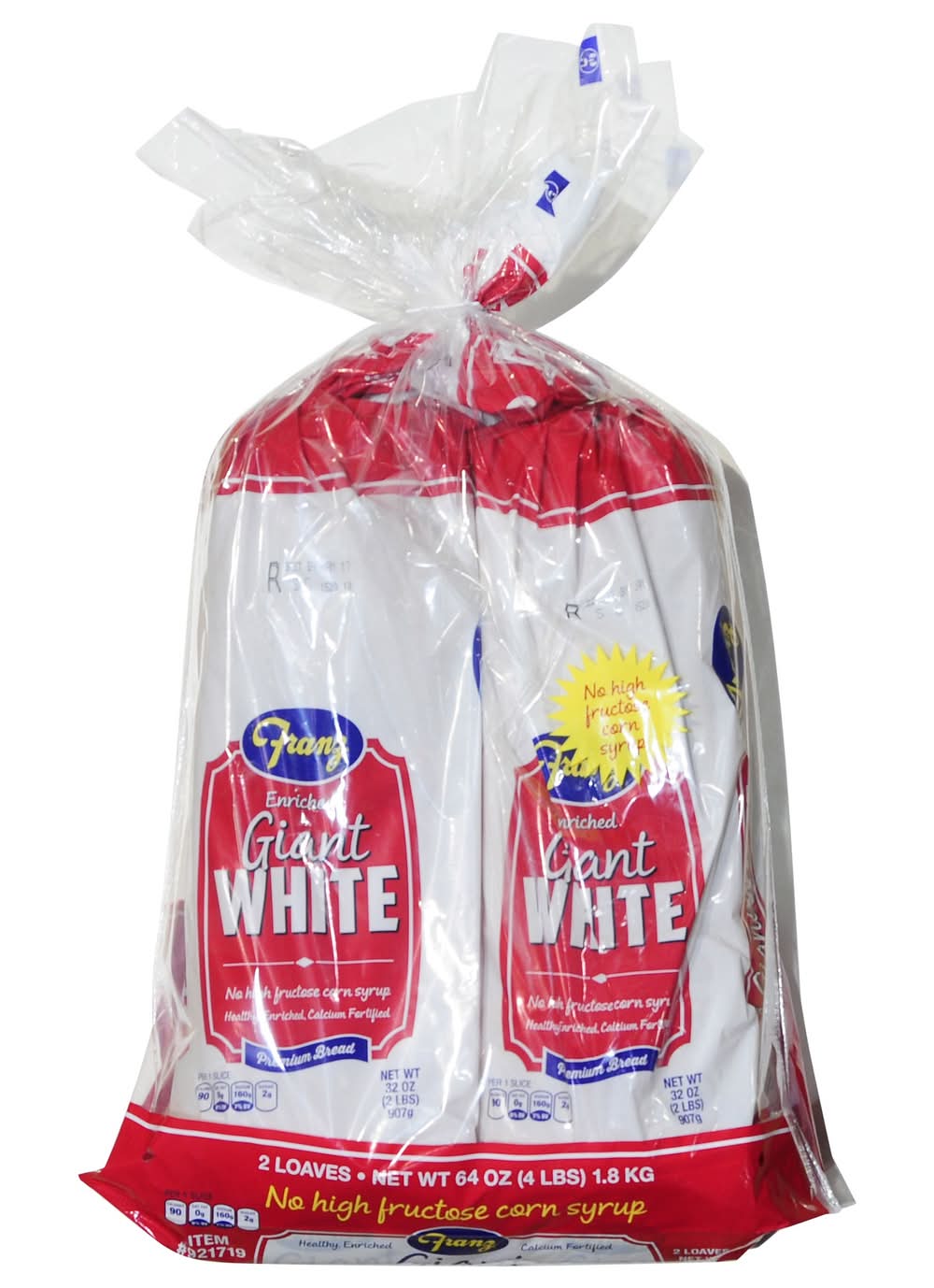 Franz Giant White Premium Bread (64 oz, 2 ct)