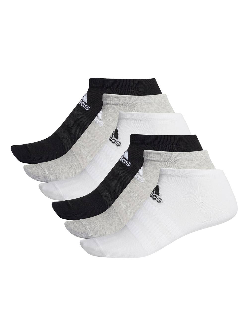 Adidas pack 6 calcetines tobilleros (color: diseño 1. talla: s)