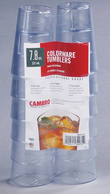 Cambro - Clear Tumbler - 1 Dozen