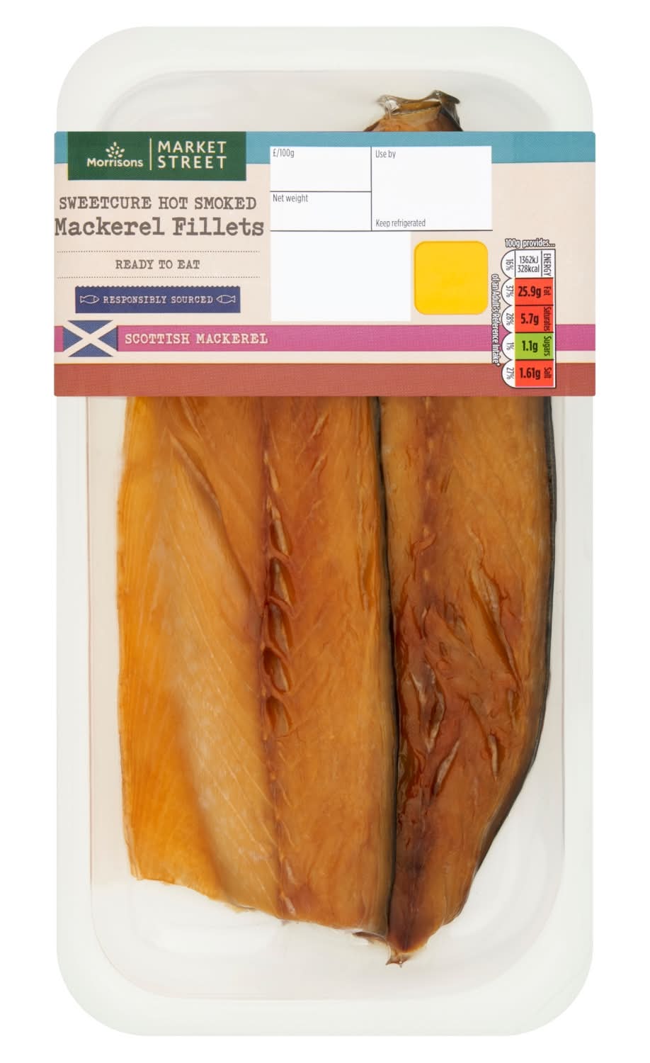 Morrisons Market Street Sweetcure Smoked Mackerel Fillets