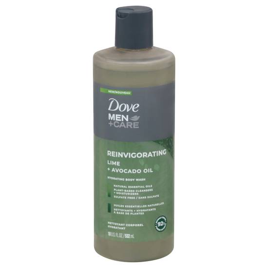 Dove Men+Care Hydrating Body Wash Lime + Avocado Oil
