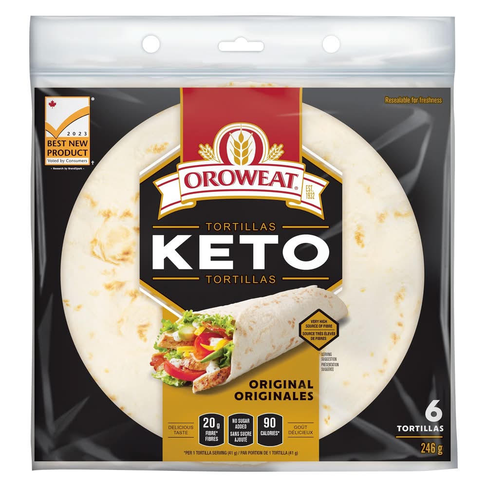 Oroweat Original Keto Tortillas Club pack (246 g, 6 ct)