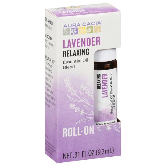Aura Cacia Lavender Essential Oil Blend Roll-On