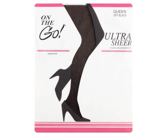 On the Go! Ultra Sheer Pantyhose Queen Coffee