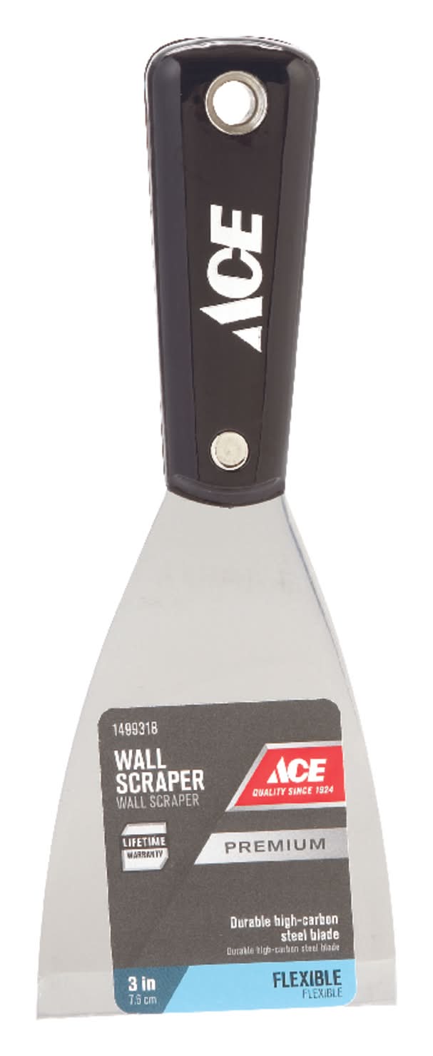 ACE 3 In. W Carbon Steel Flexible Wall Scraper