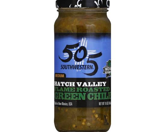 505 Southwestern · Hatch Valley Flame Roasted Green Chile Medium Salsa (16 oz)