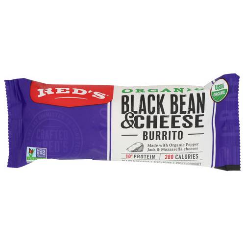 Red's All Natural Organic Black Bean & Cheese Burrito