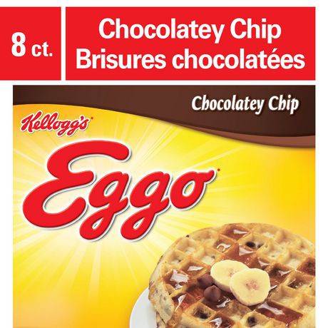 Gaufres eggo* brisures chocolatées, 280g (8 gaufres) (280 g, 8 gaufres) - eggo chocolatey chip waffles (8 units)