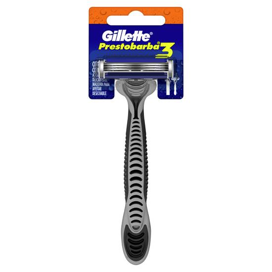 Gillette máquina para afeitar prestobarba 3